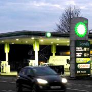 A BP service station in Chelmsford, Essex