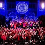 Jeremy Haneman conducts the Mixed up Chorus, Sing For Freedom and Sing For Our Lives choirs at Union Chapel