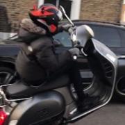 A stock image of a member of a moped gang. Picture: Met Police/PA Wire