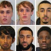 Convicted:  (top row left to right) Chris Costi, Bobby Kennedy, Alfie Kennedy, Adam Atallah, Dylan Castano-Lopez, (bottom row left to right) Courtney White, Mominur Rahman, Mohammed Anwar Hussain, Chang Mabiala and Mohammed Imran Ali. Picture credit: Met