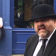 Paul Dornan taking on the role of Leopold Bloom during the Bloomsday Walk in 2019