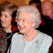 The Queen opens Royal Manuscripts: The Genius of Illumination at The British Library in 2011. Picture with British Library CEO Dame Lynne Brindley (left) and head of development Sarah Frankland