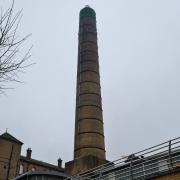 Whittington Hospital's incinerator chimney, as viewed from Magdala Avenue
