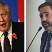 Prime Minister Boris Johnson and Greenpeace UK's Pat Venditti