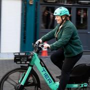 TIER has unveiled 500 e-bikes in Islington this week, with Emily Thornberry one of the first to try them out
