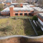 An aerial view of the former Holloway Prison site is being redeveloped.