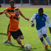 Barkingside in action against Athletic Newham at Cricklefield Stadium (Pic: Tim Edwards)