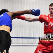 Islington Boxing Club fighter Connor Daly in action