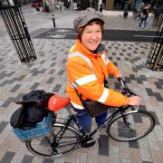 Cycling campaigner Anita Frizzarin in Archway. Picture: Polly Hancock