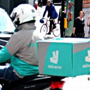 A Deliveroo driver. Picture: Kevin Jones (CC BY 2.0)