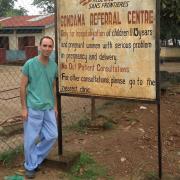 Dr Benjamin Black working for Médecins Sans Frontières in Sierra Leone