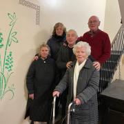 Residents at 10 Epworth Street from left to right: June Bell, Carol Grace, John Grace, Irene Hall, Tony O'Loughlin