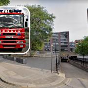 A man has died after a fire in a flat on the ground floor of a seven-storey building in the Golden Lane Estate in the Barbican