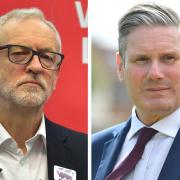 Jeremy Corbyn (left) will reportedly stand against Labour's Sir Keir Starmer (right)
