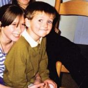A childhood photo of Ben Kinsella and his actress sister Brooke, which has been released 15 years on from his death