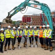 Construction began at the site near King's Cross earlier this month
