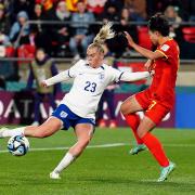 Alessia Russo in action for England against China