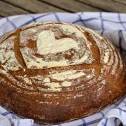 Sourdough bread, popular in artisan bakeries