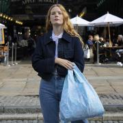 Promoting the 'Kind Bag' at Covent Garden