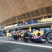 Invictus Games London 2014, for wounded, injured and sick Servicemen and women.  Road Cycling held at Lee Valley VeloPark. The games are founded by The Royal Foundation of The Duke and Duchess of Cambridge and Prince Harry and the Ministry of Defence,