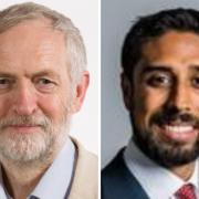 Cllr Praful Nargund (right) will take on Jeremy Corbyn for Labour in the Election on July 4 General