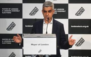 Labour's Sadiq Khan speaks after he was declared as the next Mayor of London at City Hall