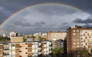 A rainbow over Hoxton. Picture: Naomi Clark