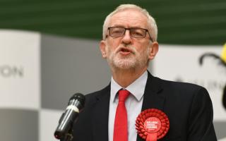 Labour leader Jeremy Corbyn speaks after the results was given at Sobell Leisure Centre for the Islington North constituency for the 2019 General Election. Picture: Joe Giddens