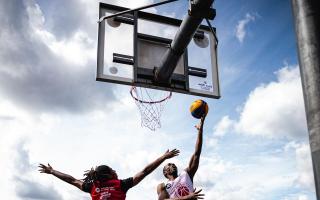 Action from the 3x3 event in Finsbury Park. Image: Carol J Moir