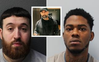 Kavak Ali (left) and Tejean Kennedy (right) kidnapped and killed Koray Alpergin (centre)