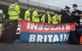 Insulate Britain activists were arrested at the protest in September 2021